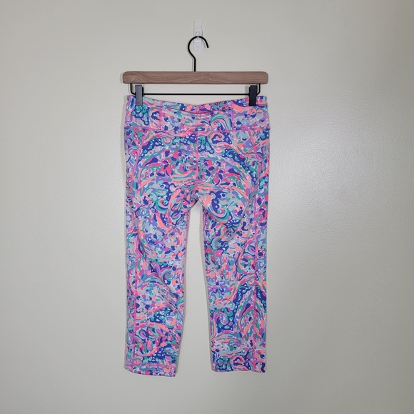 Lilly Pulitzer Weekender Cropped Pant Multi La Playa Legging Size Medium - Picture 4 of 6